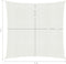 vidaXL - Zonnezeil - 160 - g/m² - 7x7 - m - HDPE - wit