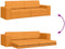 vidaXL - Ligbed - en - Sofa - 2-in-1 - Donkergeel - 245x150x60,5 - cm - Stof