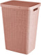 Curver Wasmand Met Deksel Jute-Look 58L Roze