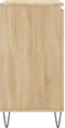 vidaXL - Dressoir - 60x35x70 - cm - bewerkt - hout - sonoma - eikenkleurig