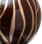 Vaas 27 x 27 x 23 cm Zebra Keramisch Gouden Bruin