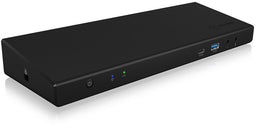 ICY BOX IB-DK2244AC - Dockingstation - USB 3.2 Gen 1 Type-C 5x USB 3.2 1x Ethernet 1Gbps - Zwart