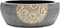 vidaXL - Opzetwasbak - rond - Φ41x14 - cm - keramiek - zwart - en - bruin