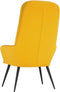 vidaXL Relaxstoel fluweel mosterdgeel