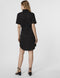 VERO MODA VMSILJA SS SHORT SHIRT DRESS GA NOOS - Dames Jurk - Tailleband en knoopsluiting - Denim