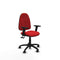 Piqueras y Crespo B2D01RP - Bureaustoel - Verstelbare hoogte met armleuning - Rood