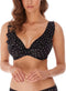 Jewel Cove - High Apex Bikinitop - Diepe halslijn met J-haaksluiting - Zwart