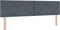 vidaXL - Hoofdbord - met - Diamant - Blokken - Design - - - Donkergrijs - - - 180 - cm - - - Fluweel