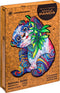 UNIDRAGON Houten Puzzel Voor Volwassenen Dier - Serieuze Panda - 700 stukjes - Royal Size 44x59 cm