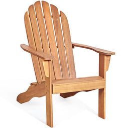 Coast Buiten Hout Adirondack Stoel 69x88x103 cm - Natuurlijk Acaciahout – Tuinstoel voor Terras,