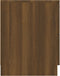 vidaXL - Nachtkastje - bewerkt - hout - bruin - eikenkleur