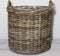 Migo Styling - Haardmand - Plantenmand - Met plastic - Rotan - Riet - Met hengsels - Dia 60xH55 cm