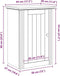 vidaXL BODO - Badkamerwandkast - Wandgemonteerd - 44x30x60 cm - wit