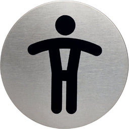 Infobord pictogram Durable 4905 wc heren rond 83mm