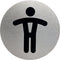 Infobord pictogram Durable 4905 wc heren rond 83mm