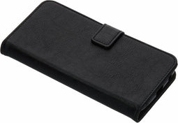 Hoesje Geschikt voor Motorola Moto G6 Plus Hoesje Met Pasjeshouder - Luxe Bookcase smartphone - Zwart