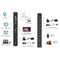 Wavlink UG69DK1 - USB-C Ultra 5K Docking Station - Dual 4K Display - 13 poorten