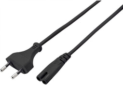Conrad SY-5043508 - Stroom Netkabel - Eurostekker C7 - 5 m - Zwart