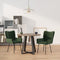 vidaXL - Eetkamerstoelen - 2 - st - fluweel - donkergroen