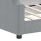 vidaXL - Slaapbank - 80x200 - cm - stof - lichtgrijs
