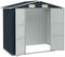 vidaXL - Tuinschuur - 205x129x183 - cm - gegalvaniseerd - staal - antraciet