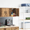 vidaXL - Garage - wandkast - bewerkt - hout - oud - hout