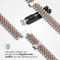 Selencia Jubilee stalen bandje - Geschikt voor Apple Watch 1, 2, 3, 4, 5, 6, 7, 8, 9, 10 (42 mm), SE - 38/40/41 mm - Zilver - One Size