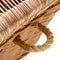 Riviera Maison Rattan Opbergkist met Deksel, Dekenkist - RR Cobbl Wharf Trunk L 140x40x80 - Rattan, Mahoniehout - Bruin