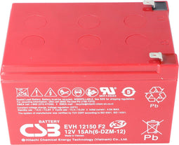 Panasonic LC-CA1216P1 loodbatterij met Faston 6,3 mm 12V, 16000 mAh