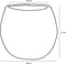 Mica Decorations Billy - Plantenmand - H37 x Ø40 cm - Zeegras - Groen
