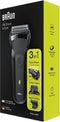Braun Series 3 300BT - Elektrisch Scheerapparaat 3-in-1 - Zwart/Groen