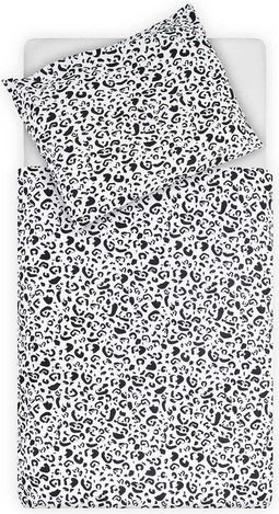 Jollein Dekbedovertrek - Peuter 120x150cm - Luipaardprint - Zwart/Wit