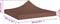 vidaXL - Partytentdak 270 g/m² - 2x2 m UV- en waterbestendig - bruin
