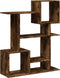 vidaXL - Kamerscherm - / - boekenkast - 92x29x112 - cm - hout - gerookt - eiken