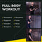 Zoluko Home Fitness Kabelsysteem - 23-delige set - Krachtstation Thuis - Triceps Touw Biceps Stang Handgrepen - 100kg Draagkracht - Zwart/Zilver