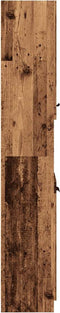 vidaXL - Badkamerkast - 32x34x188,5 - cm - bewerkt - hout - oud - houtkleurig