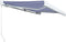 vidaXL - Luifel - handmatig - 450x300 cm - blauw en wit