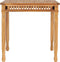 vidaXL - Tuintafel - 80x80x80 - cm - massief - teakhout