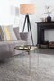Zuiver Cupid - Bijzettafel - Glazen blad op metalen frame - Goud
