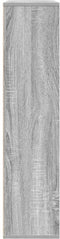vidaXL - Boekenkast - 89x24x101,5 - cm - bewerkt - hout - grijs - sonoma - eikenkleur