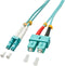 Lindy 3.0m OM3 LC - SC Duplex - Male/male - Blauw