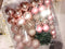 Kerstbal Set met 300 LED 120 pcs Roze Kunststof