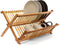 Secret de Gourmet Afdruiprek - 2-laags - bruin - 42 x 33 cm - bamboe hout - afwasrek - afwassen