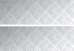 vidaXL - Aluminium - Controleplaten - 2 - stuks - Antislip - 60x20 - cm