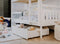 MONIKA - Stapelbed - 80x180 cm - te splitsen tot 2 bedden - wit