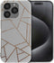 imoshion Hoesje Geschikt voor iPhone 15 Pro Hoesje Siliconen - imoshion Design hoesje - Meerkleurig / White Graphic