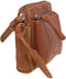 BURKELY Antique Avery Mini Bag - Lederen schoudertas - 2 ritsvakken - Cognac