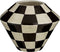 Mica Decorations Stratt - Bloempot - H21 x Ø27 cm - Handgemaakt keramiek - Zwart-wit