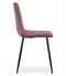 Eetkamerstoel KARA - 3 stuks - donkerroze - 87x45x50.5 cm