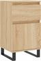 vidaXL - Dressoir - 40x35x70 - cm - bewerkt - hout - sonoma - eikenkleurig